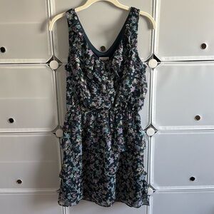 Sleeveless Navy Blue Dress